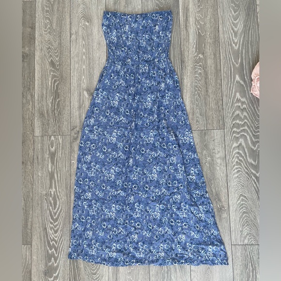 Floral Bandeau Maxi Dress, Size 14 - Picture 3 of 7